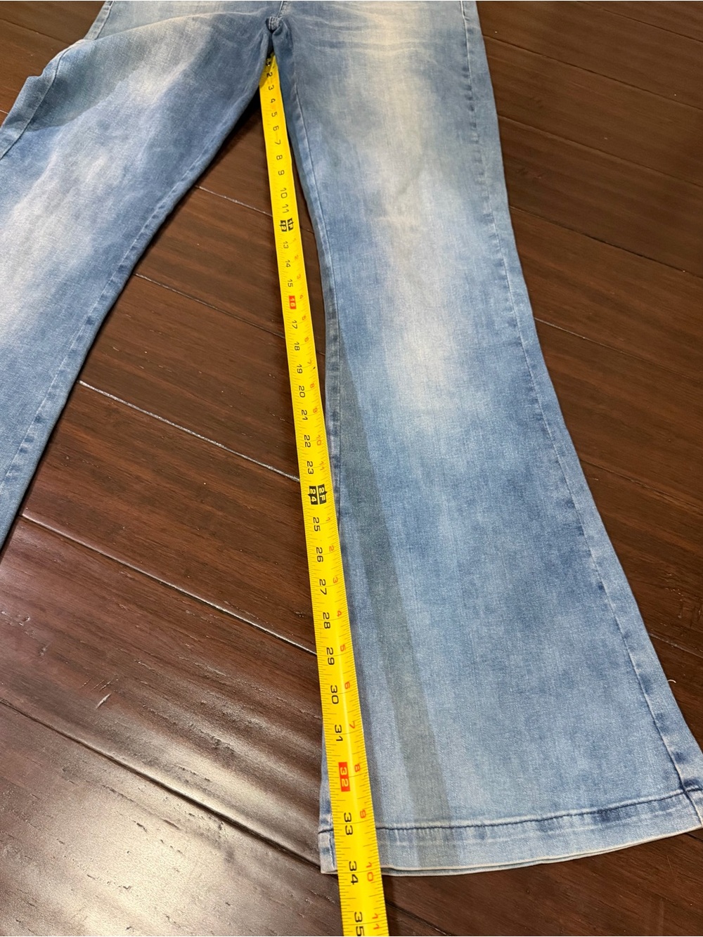 Patogê Brazilian Flare Jeans Light Wash Denim 44 - Picture 6 of 10